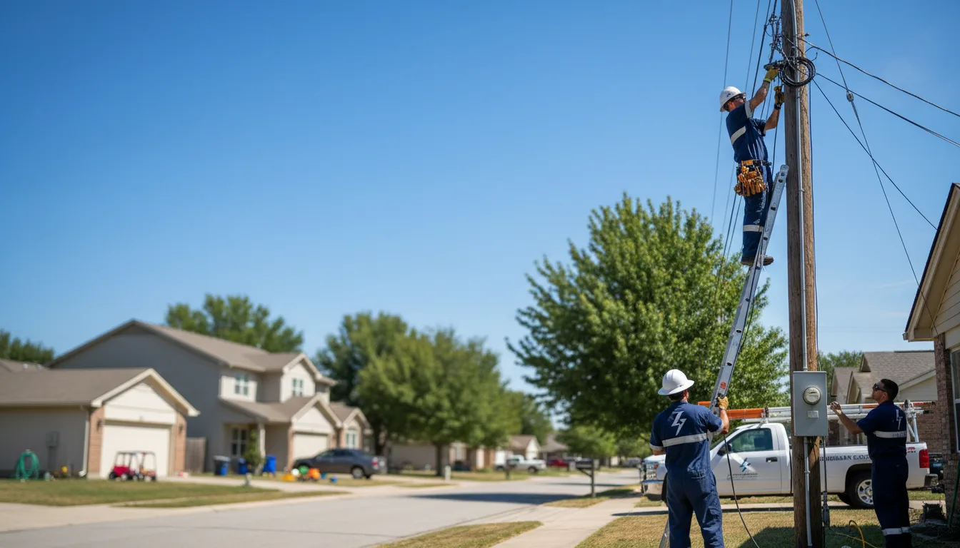 Residential electrician providing installation services in Deer Grove, IL
